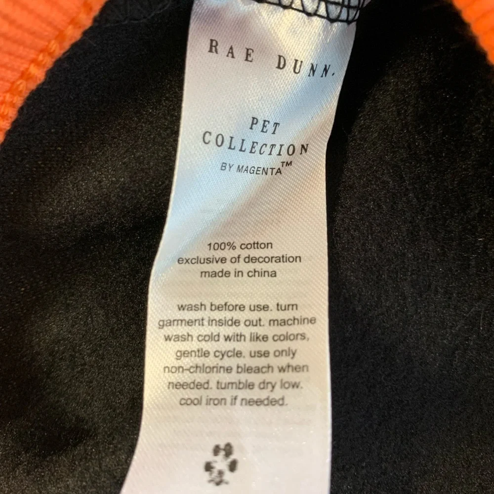 Rae Dunn Pet “LICK OR TREAT” Dog Hoodie Shirt NWT
